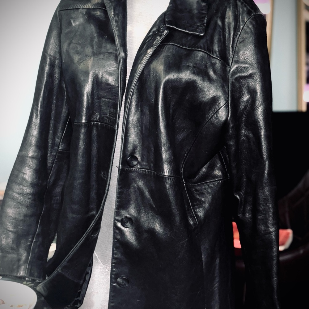 Women's Black Leather Jacket